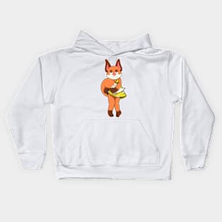 Fox Female with Skirt Kids Hoodie